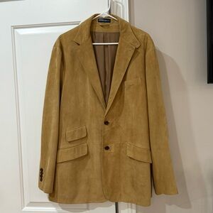 Vintage Polo Ralph Lauren Suede Sport Coat Size XL